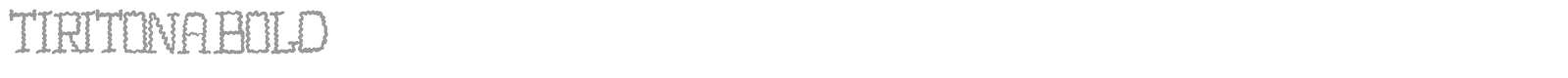 Tiritona font preview